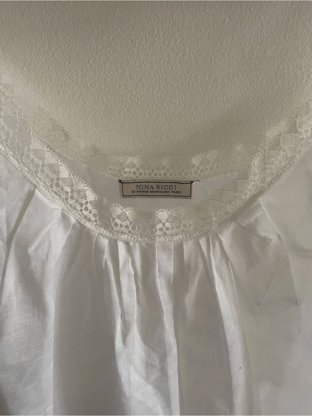 Nina Ricci Lace-Trim Chemise